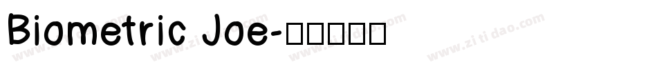 Biometric Joe字体转换